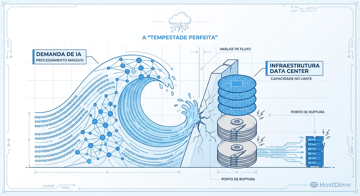 A Tempestade Perfeita do Storage em 2026: Quando a IA Quebrou a Cadeia de Suprimentos de NAND e HDD