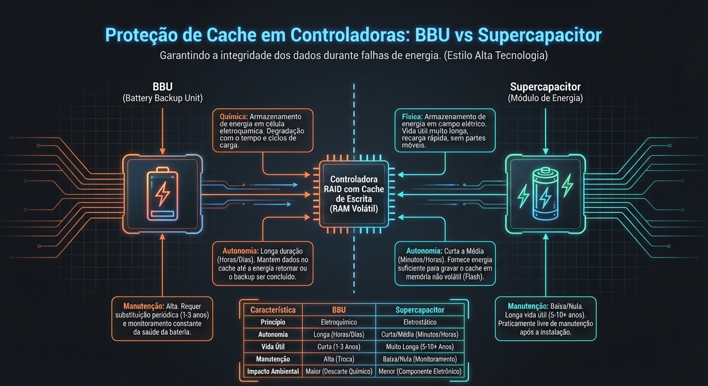 Bbu Vs Supercapacitor Protecao De Cache Em Controladoras