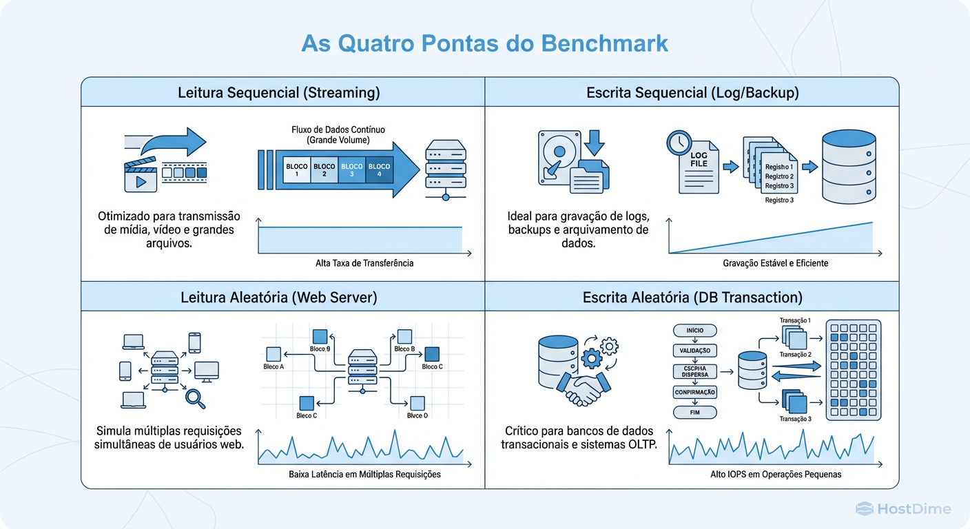 Definindo o perfil de teste no FIO: Qual quadrante seu servidor ocupa?