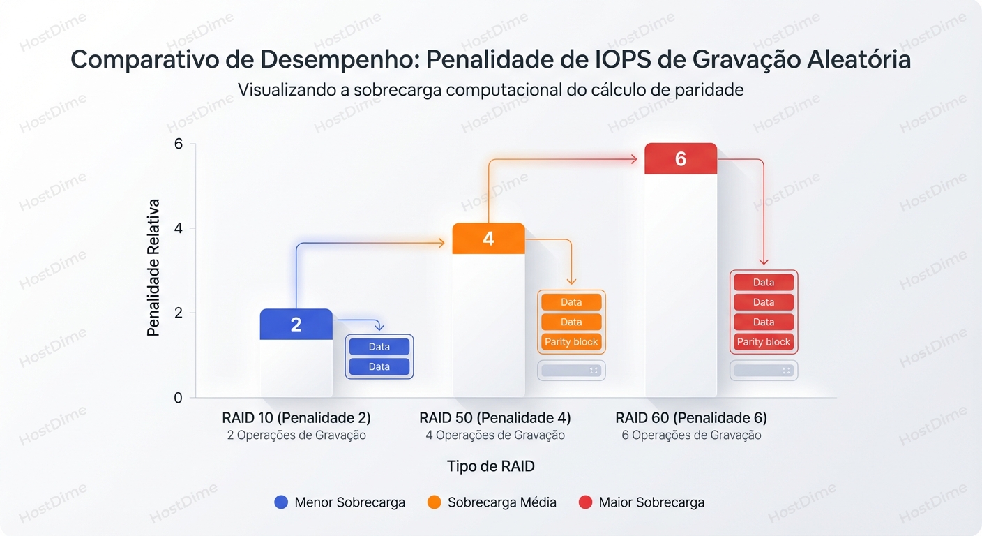 A 'Janela de Vulnerabilidade': Como o aumento da capacidade dos discos amplia o risco estatístico de falha durante o rebuild no RAID 50.