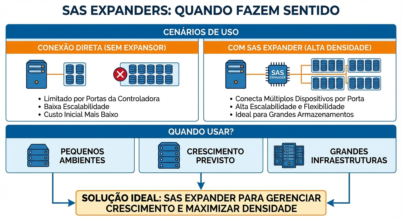 SAS Expanders: Quando Fazem Sentido