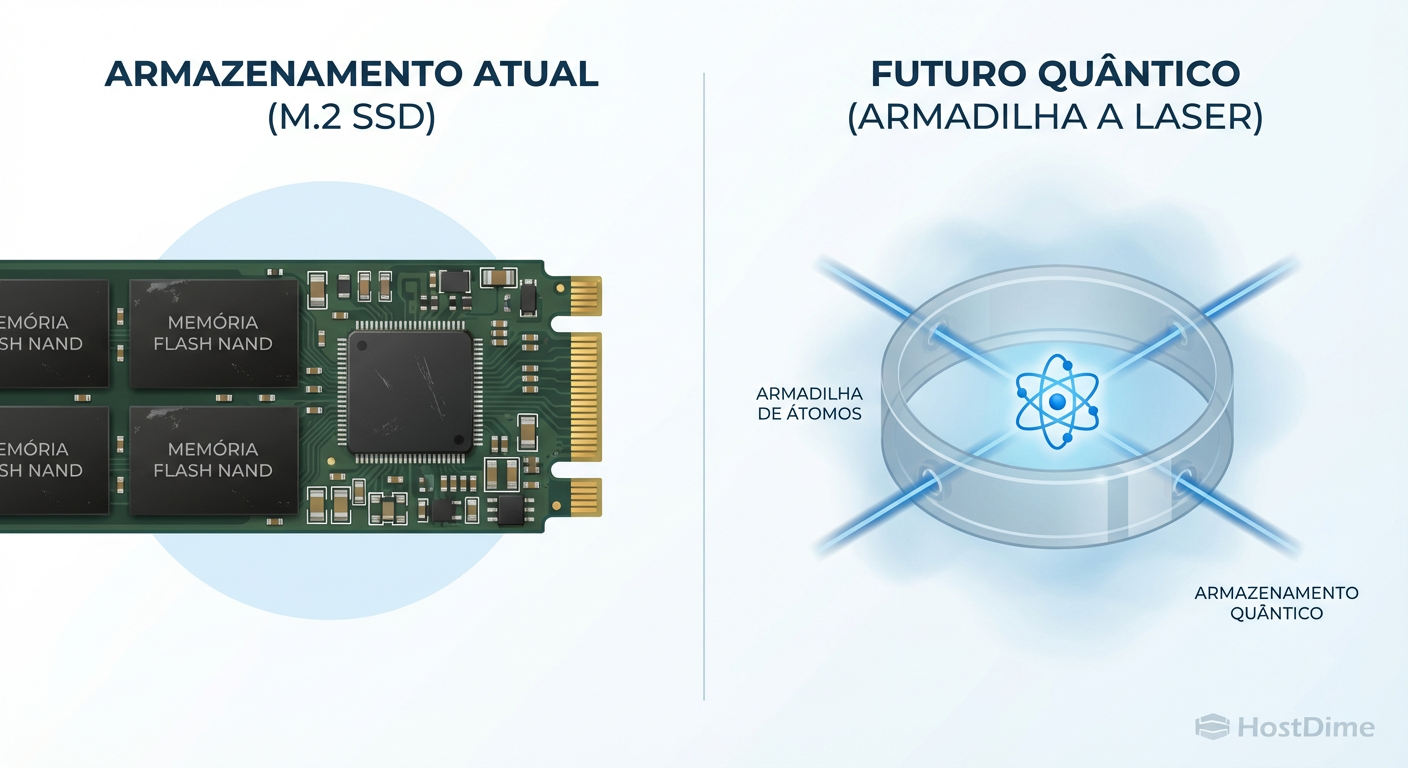 Storage Quântico vs SSD: A Verdade Física Além do Hype