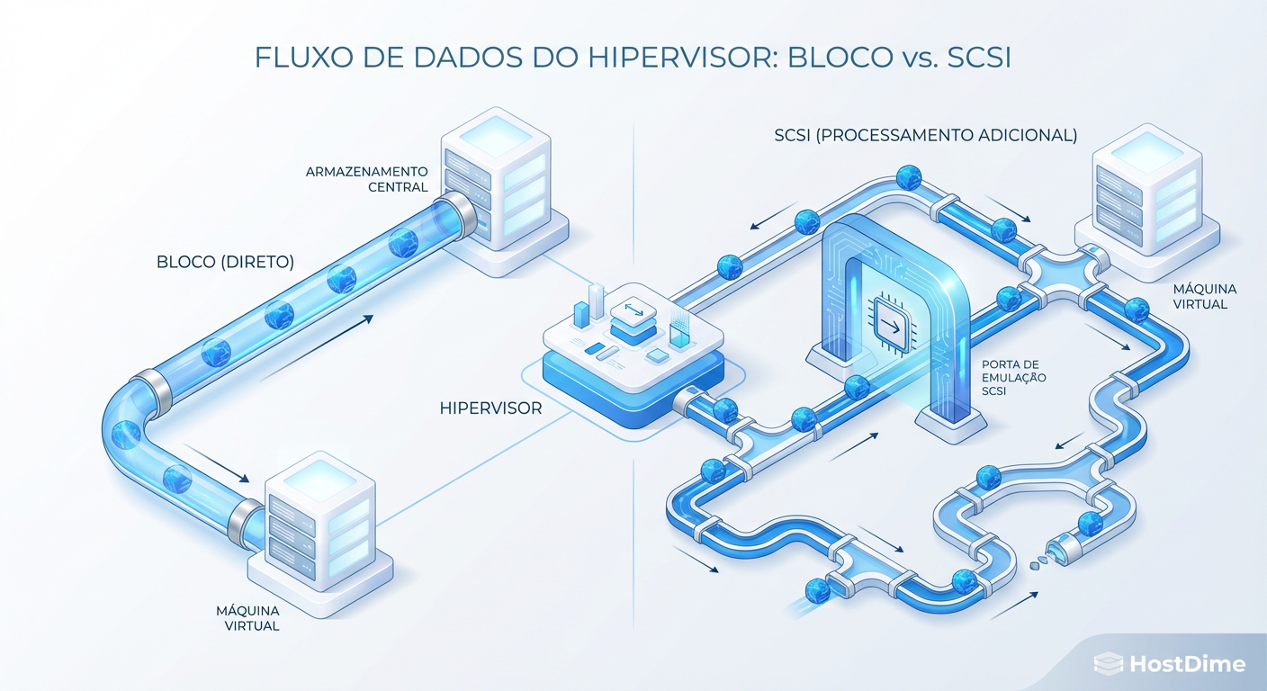 VirtIO-blk vs. VirtIO-SCSI: Anatomia da Latência e o Mito da Performance