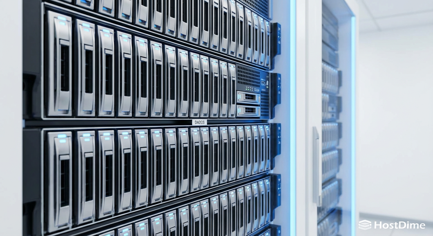 O futuro do rack: Alta densidade e alinhamento vertical definem a estética e a funcionalidade dos servidores E3.S.