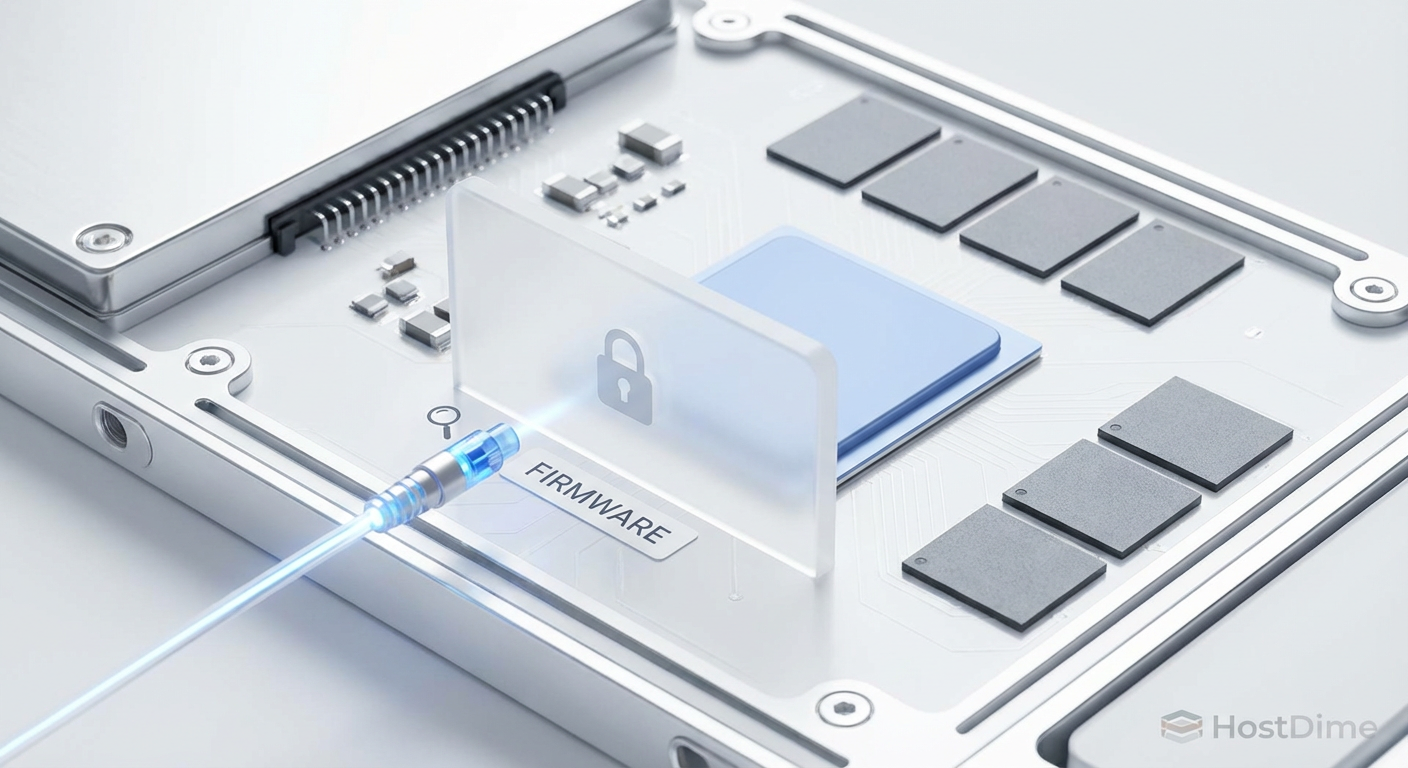 A opacidade do firmware: o controlador gerencia as chaves internamente, criando uma barreira que impede a auditoria externa da implementação criptográfica.