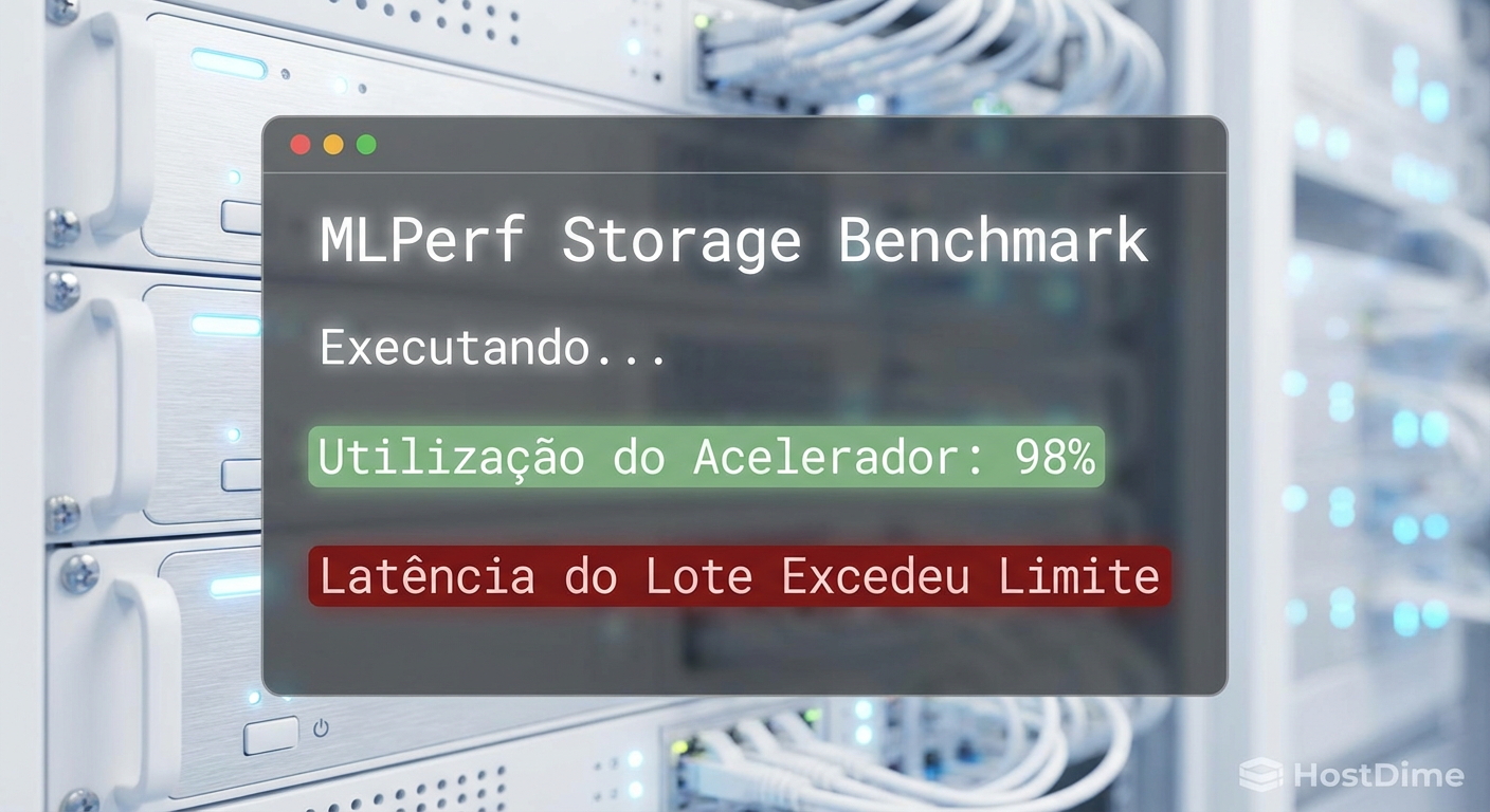 Validando a realidade: O MLPerf Storage foca na utilização do acelerador, a única métrica que paga as contas.