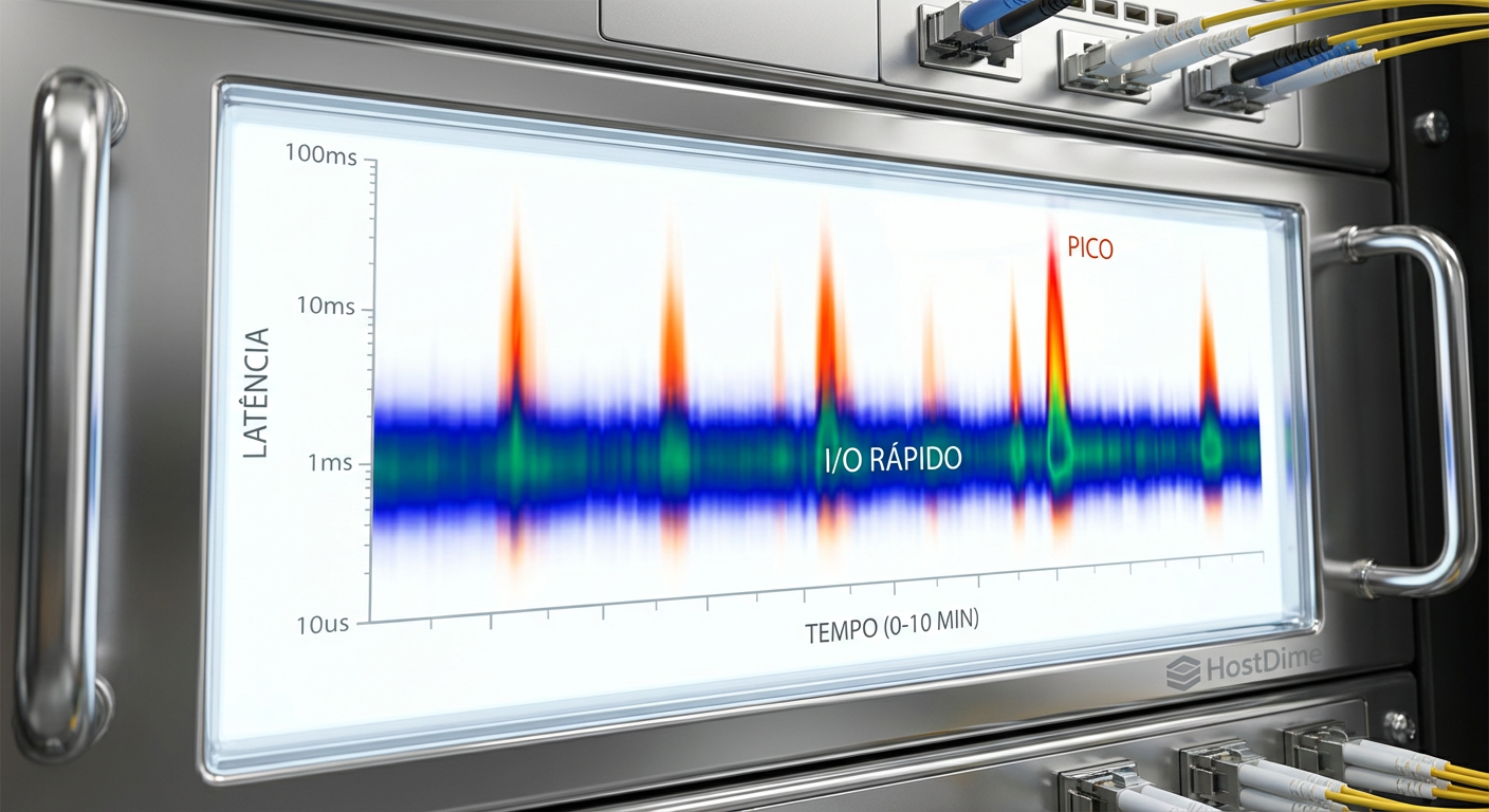 Mapa de calor revelando latência intermitente que seria invisível em gráficos de linha.