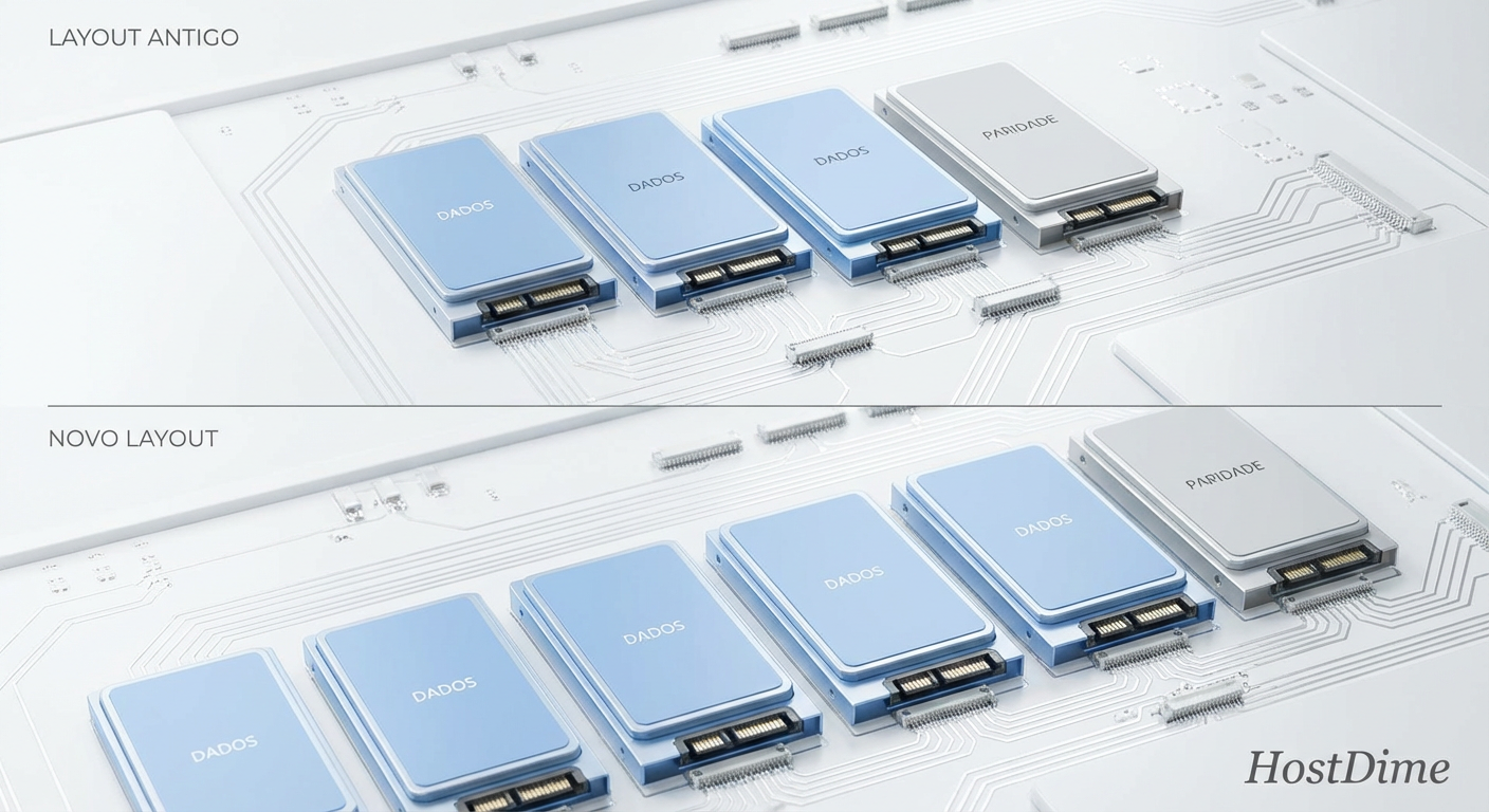 Fig. 1: A geometria imutável dos dados antigos vs. a nova eficiência dos dados novos.