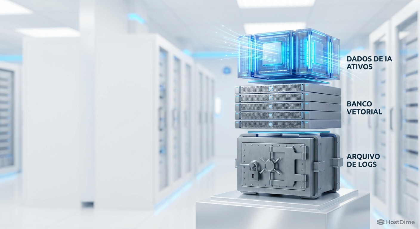 Arquitetura de storage em camadas (tiering) otimizada para o ciclo de vida dos dados de IA agêntica.