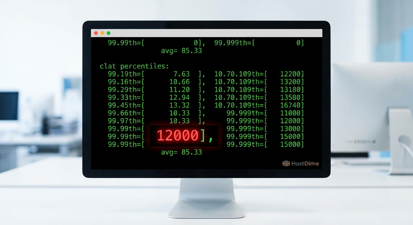 O relatório de verdade: A seção de percentis do FIO revela o que a média esconde.