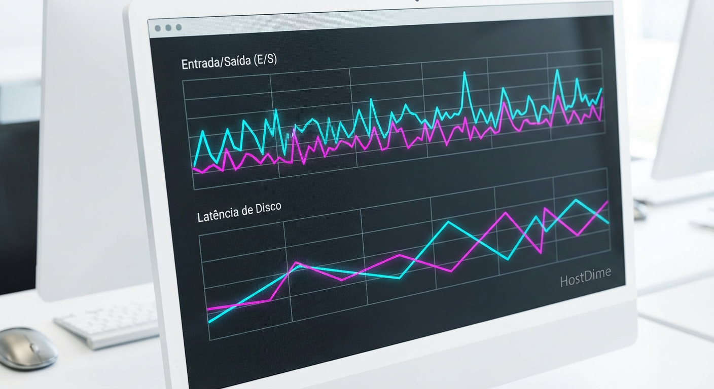 Fig. 2: O zenith correlaciona I/O de disco com uso de CPU na mesma timeline, vital para identificar gargalos.