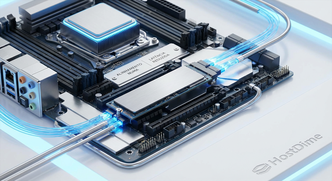 Afinidade NUMA e storage: otimizando a latência PCIe em servidores modernos