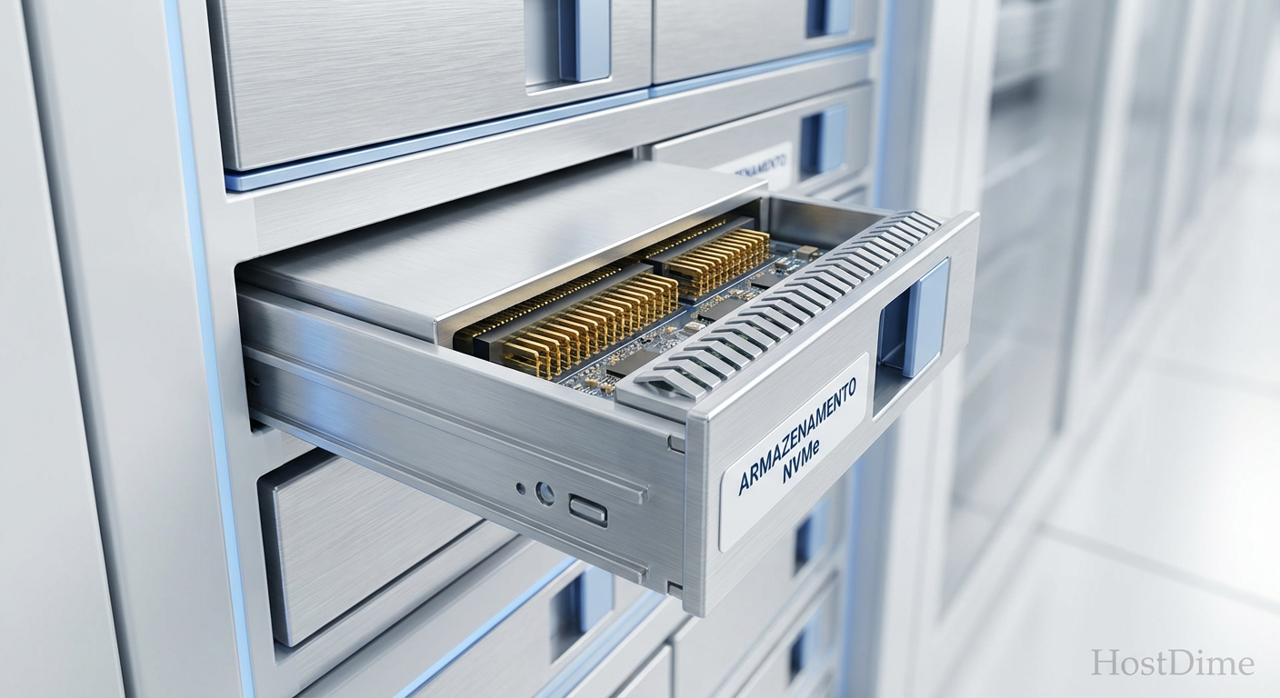 Fig. 3: A interface física importa. NVMe reduz a latência de protocolo, crucial para os milhares de saltos em um grafo HNSW.