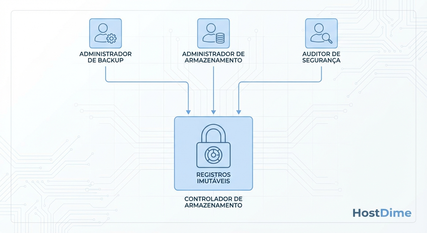Arquitetura de separação de privilégios no gerenciamento de storage