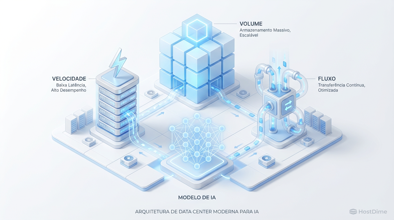 Arquitetura de Storage para IA: Balanceando Throughput, Latência e Capacidade
