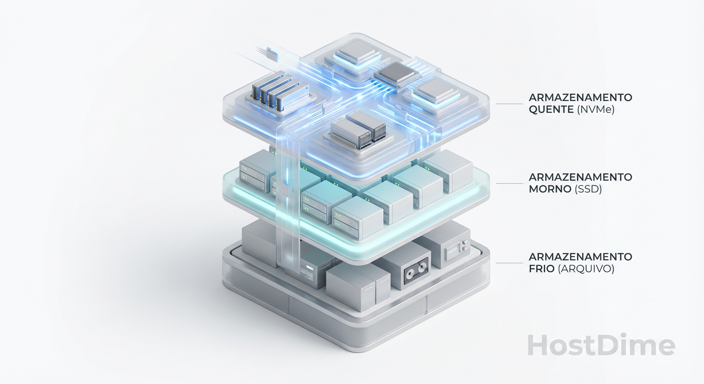 Arquitetura de Storage Tiering: Integrando NVMe, SSD e Object Storage sem Latência