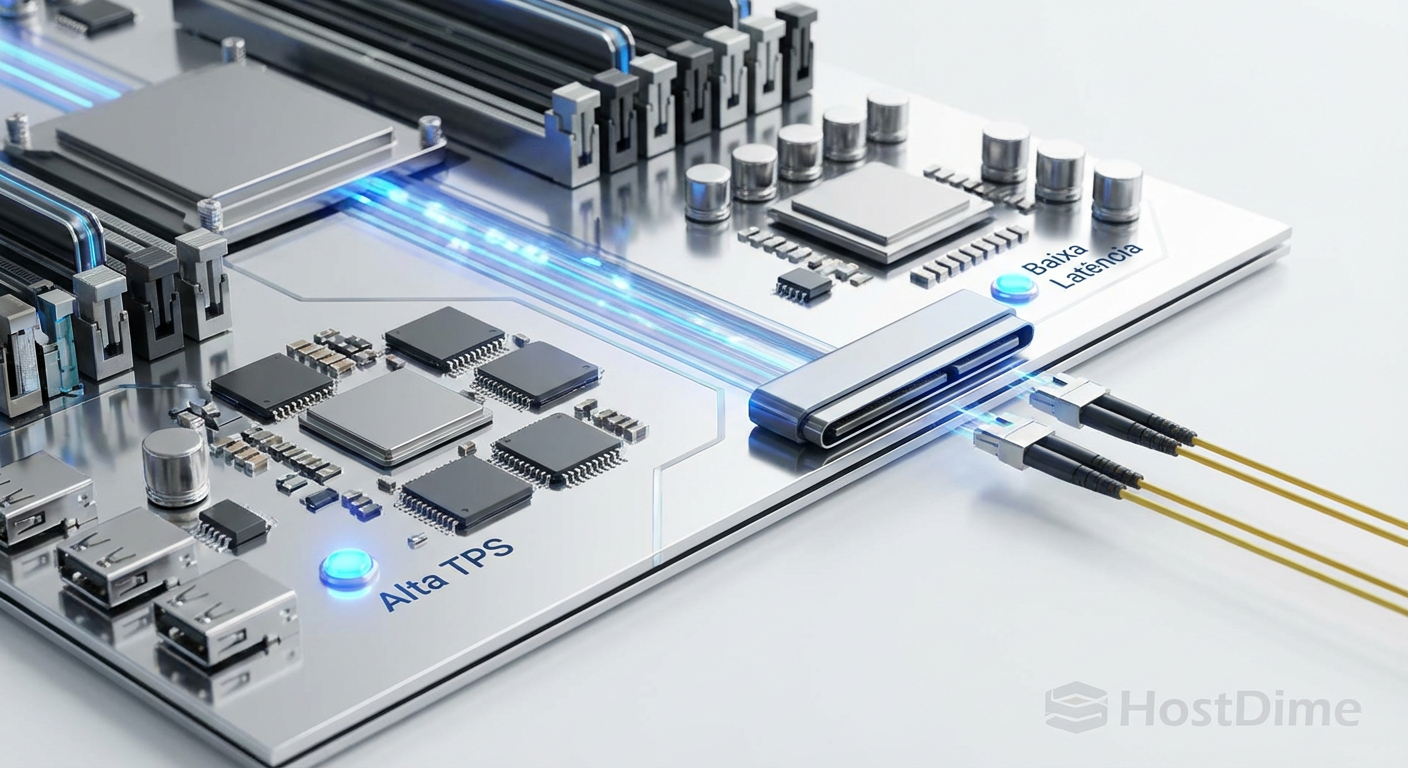 Gráfico de performance: o impacto direto no aumento de TPS e redução de latência ao ativar escritas atômicas.