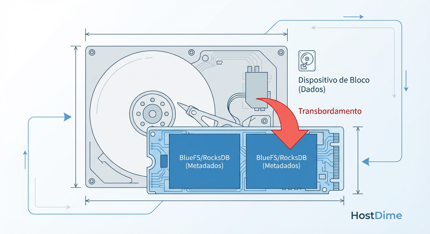 O Fenômeno do Spillover: O momento exato em que seu cluster NVMe híbrido passa a ter performance de HDD puro.