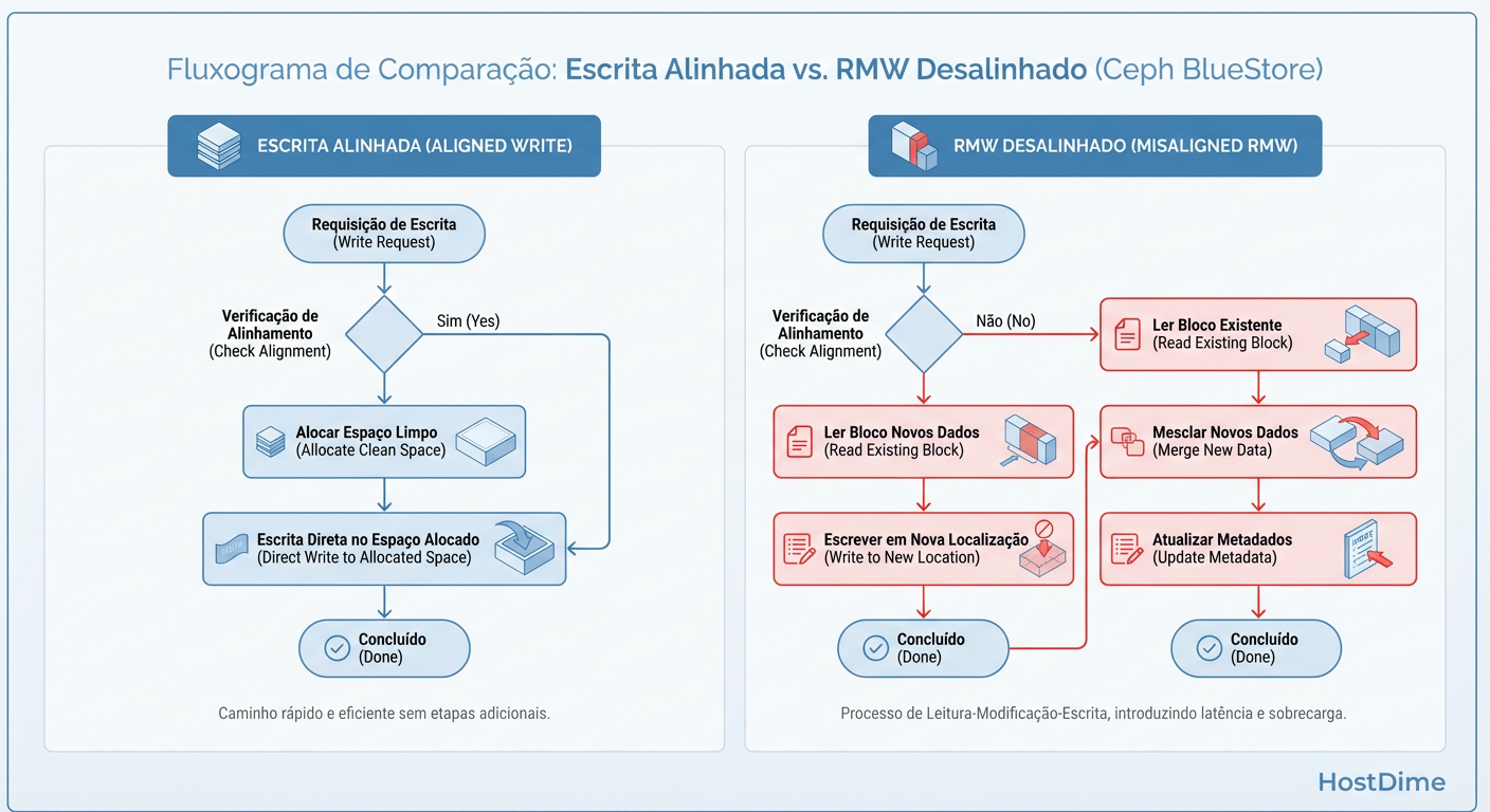 Read-Modify-Write: O mecanismo que assassina a performance em blocos desalinhados.