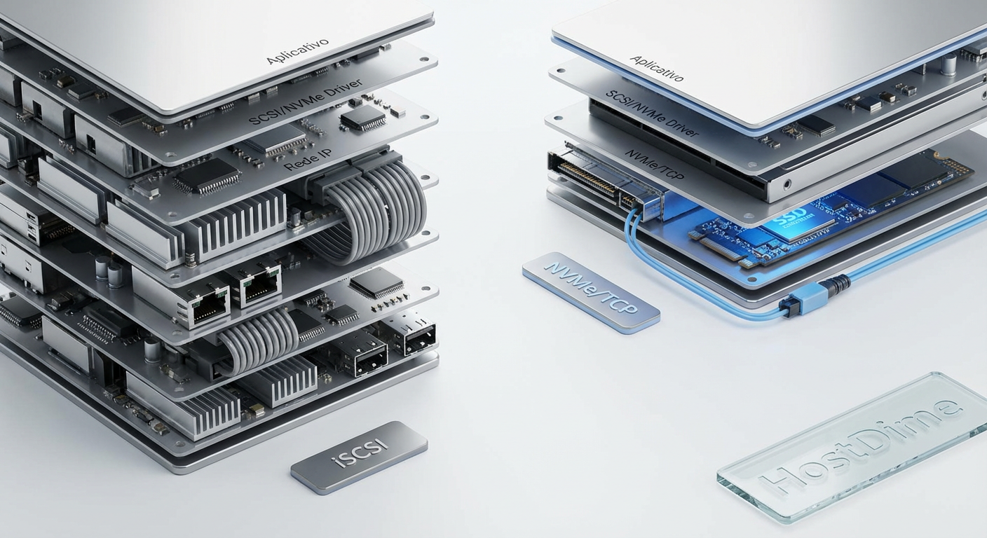Fig. 3: Comparativo simplificado das pilhas de protocolo.