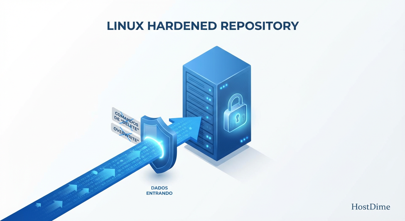 Fig. 2: O conceito de imutabilidade no sistema de arquivos XFS impedindo a encriptação por ransomware.