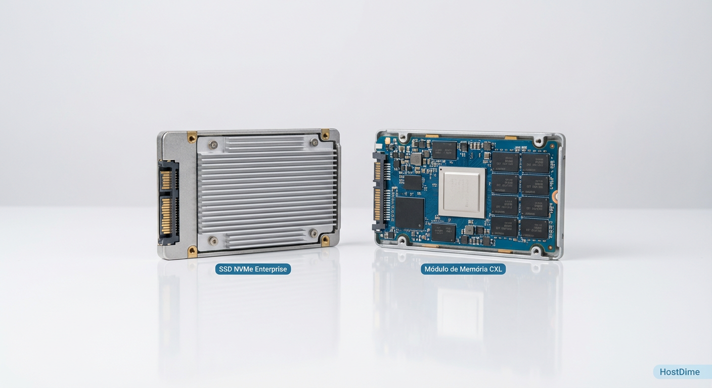 CXL vs NVMe: Entenda a nova hierarquia de armazenamento e memória