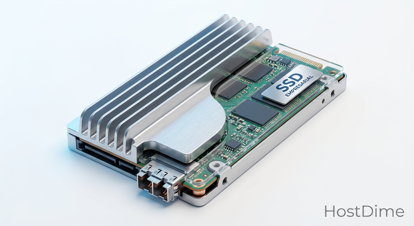 Detalhe do design assimétrico de 15mm: Observe como o volume do dissipador domina a estrutura, permitindo troca térmica direta com o fluxo de ar do servidor.