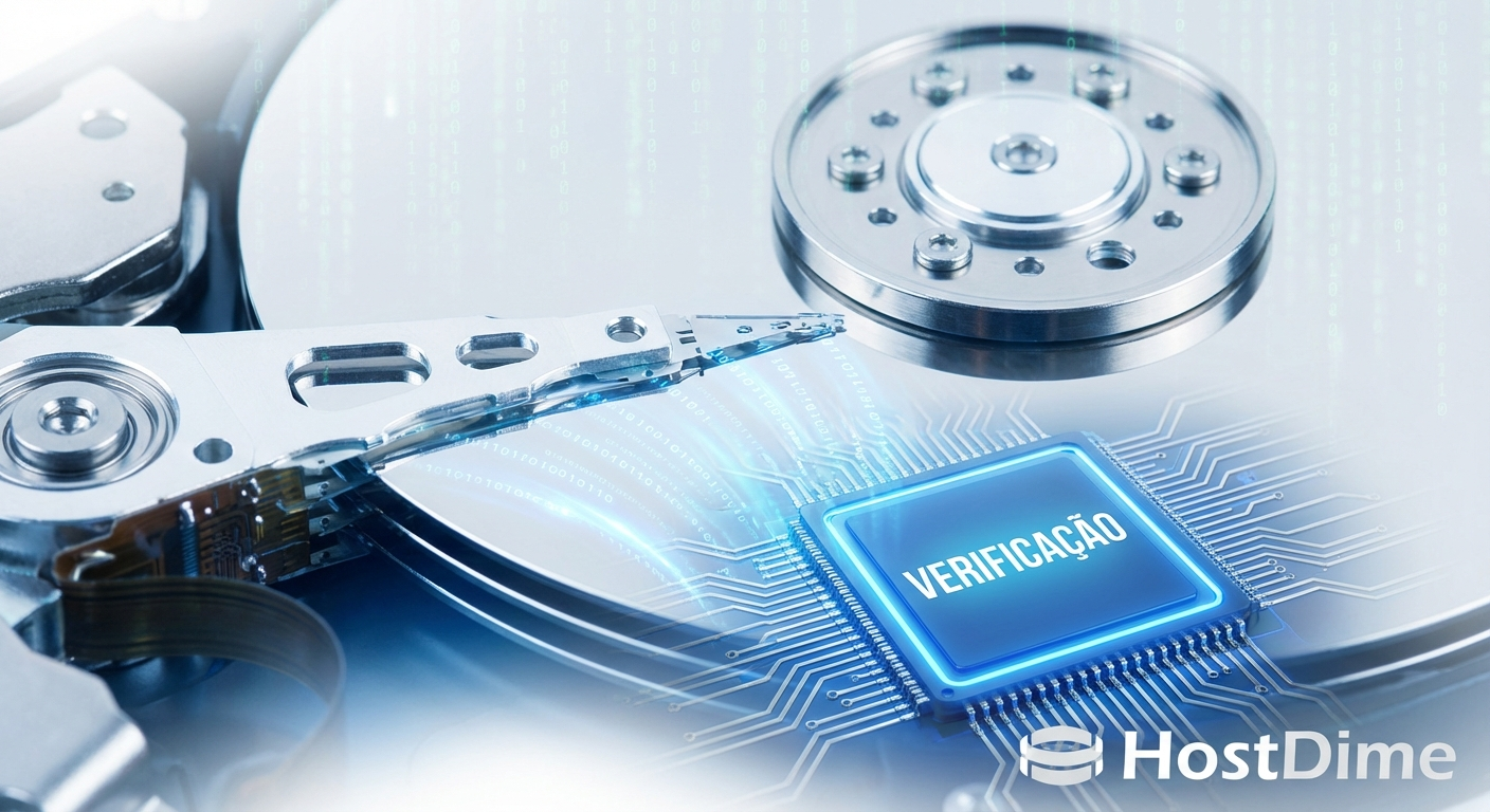 O fluxo de verificação: O scrub do ZFS validando checksums através de gerações diferentes de geometria de stripe sem interromper o acesso.