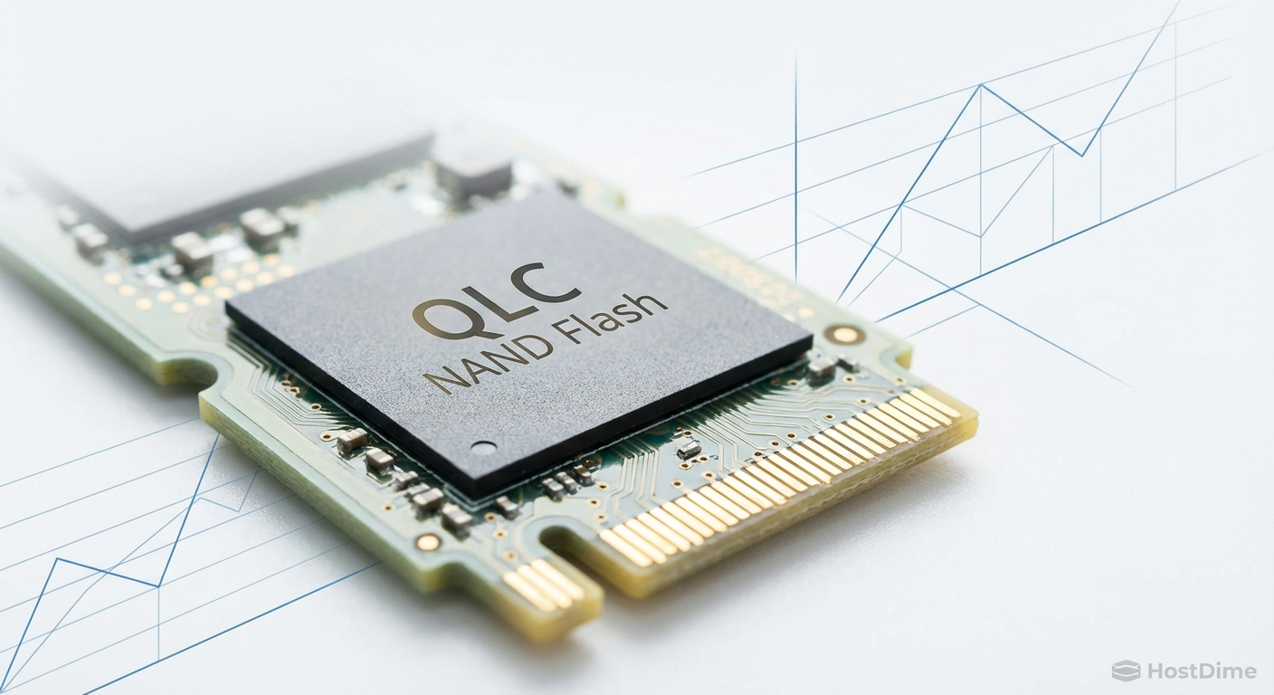 Macrofotografia de um capacitor danificado em uma placa de circuito de SSD, ilustrando a falha física do componente de proteção.