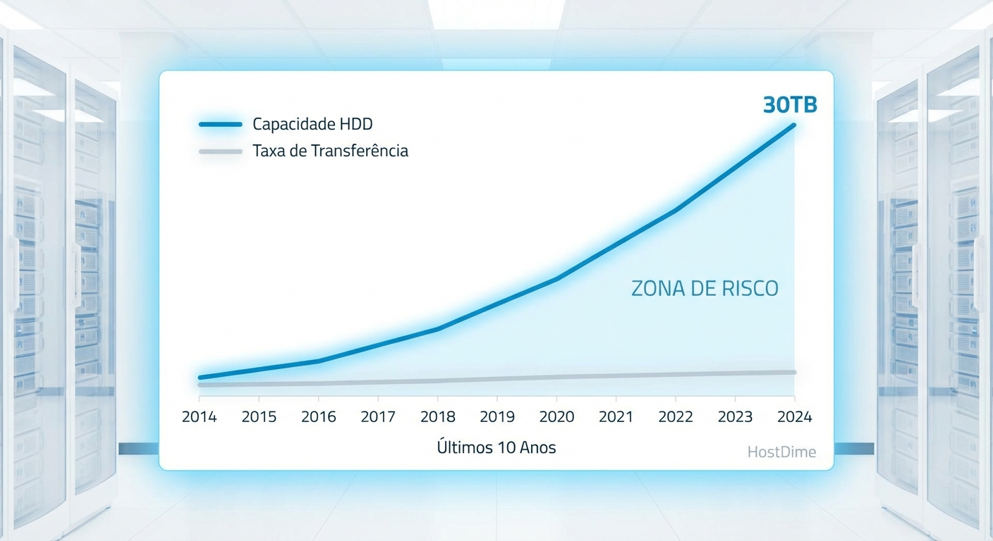 Terminal Linux exibindo status de um pool ZFS saudável com 4 discos NVMe identificados por ID, demonstrando o sucesso da configuração.