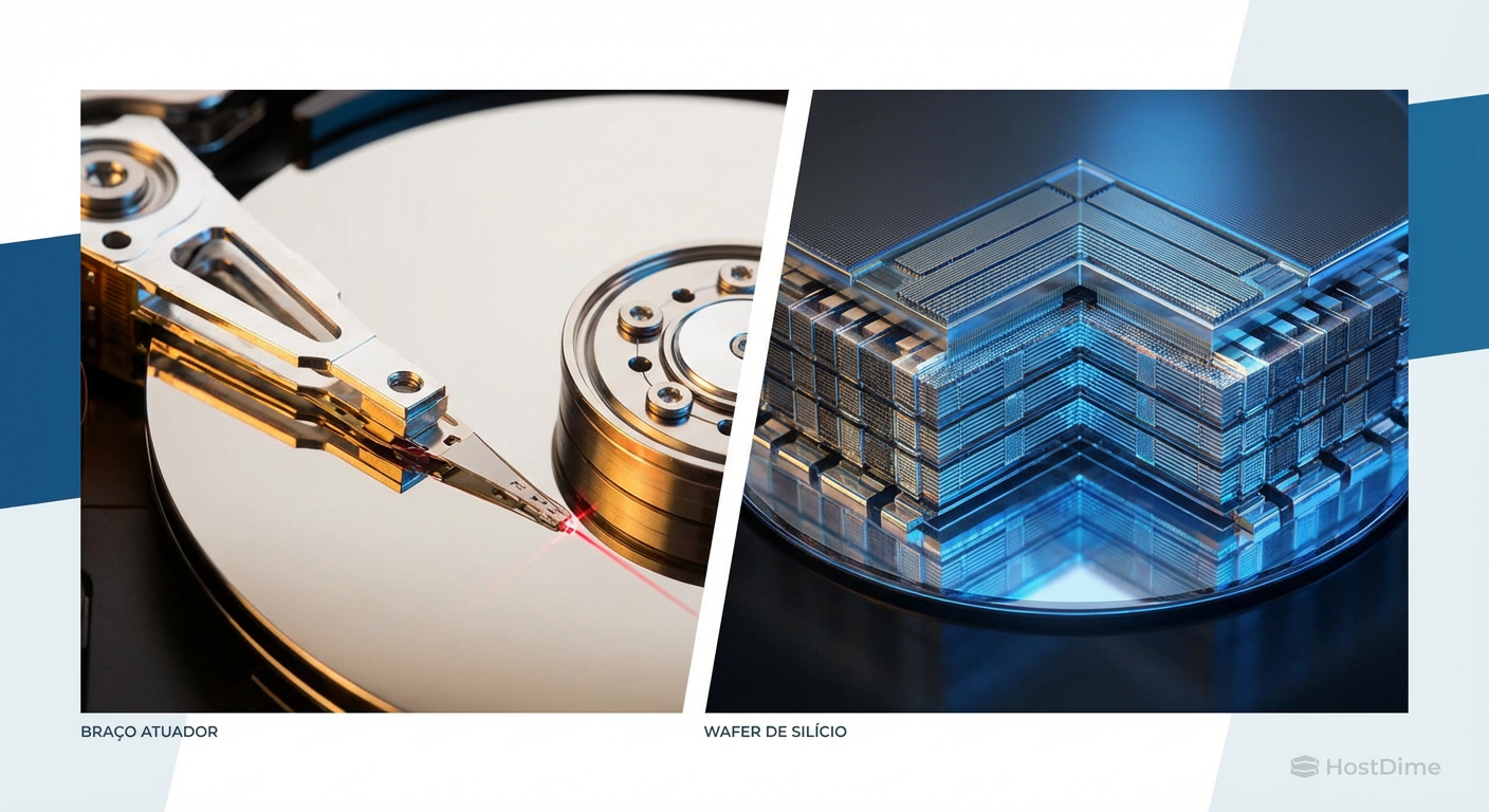 HDD vs. SSD em 2026: A Batalha do TCO e Eficiência no Data Center
