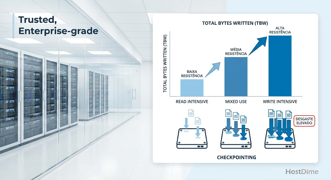 Comparativo técnico de resistência de SSDs: O impacto oculto dos Checkpoints de IA na vida útil do hardware.