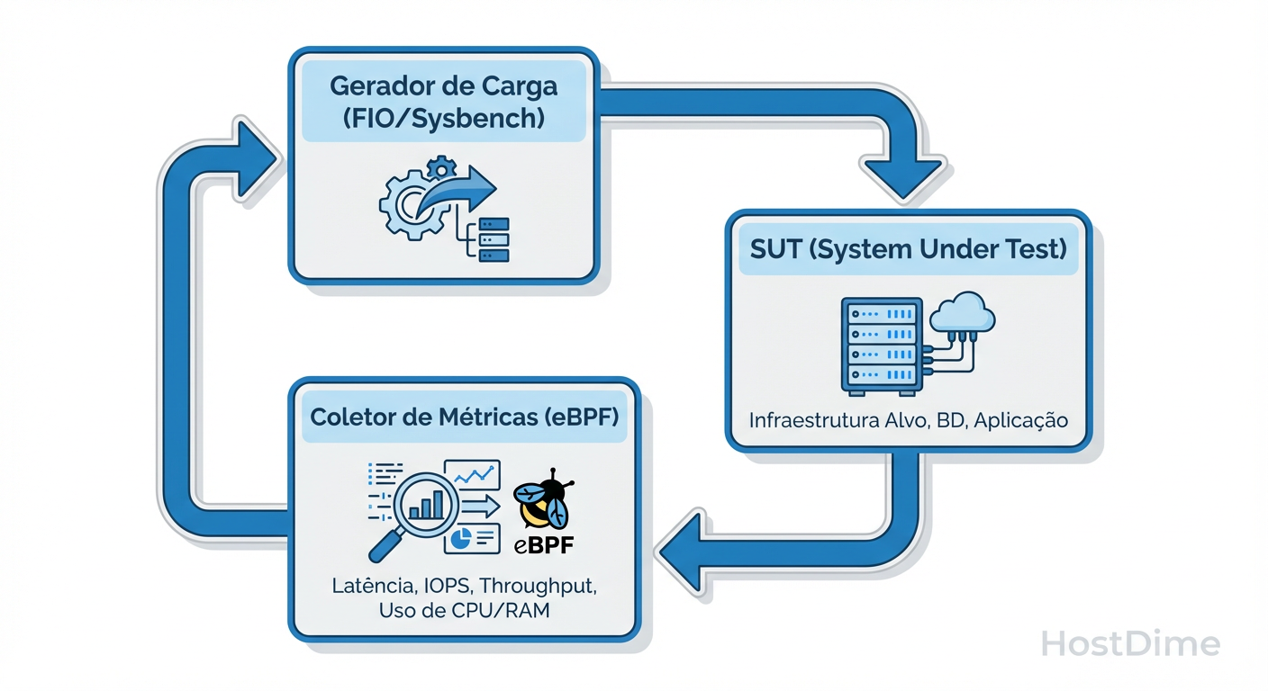 Fig. 1: Fluxo de instrumentação para captura de latência sem overhead de observabilidade.