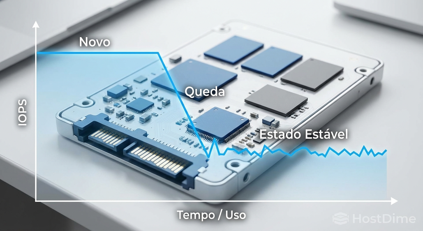 Comparativo de latência: Namespaces oferecem consistência e previsibilidade sob carga pesada.