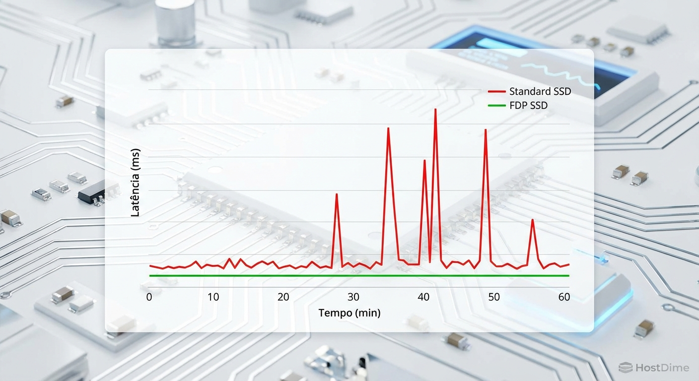 O gargalo do controlador: particionamento de software mistura fluxos de I/O antes de chegarem ao silício.