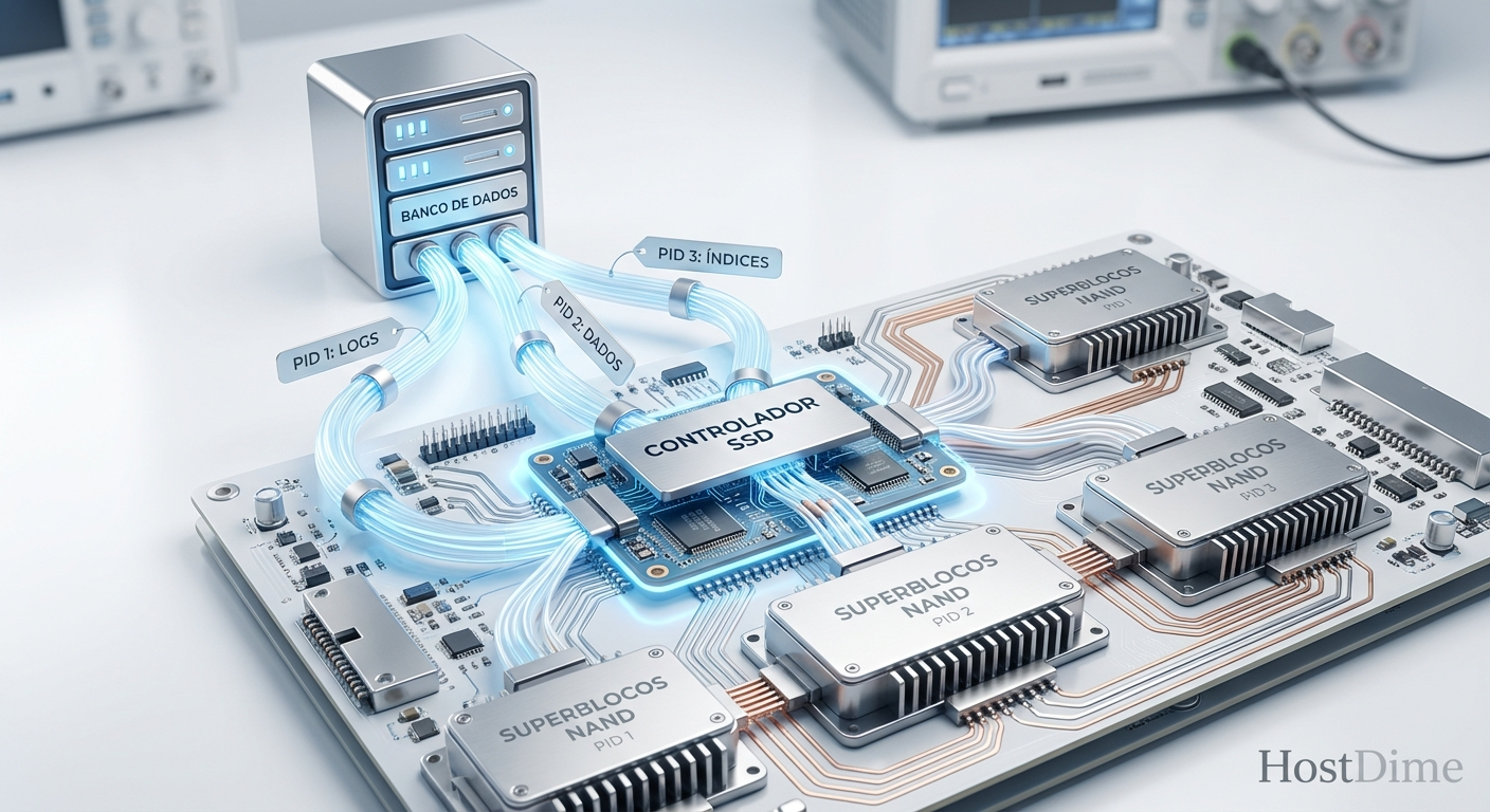 Namespaces NVMe: isolamento real de I/O via hardware sem virtualização