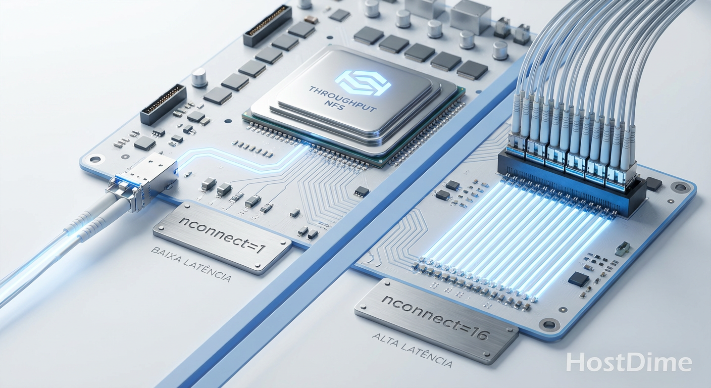 Escalabilidade do NFS: Impacto do nconnect no throughput agregado