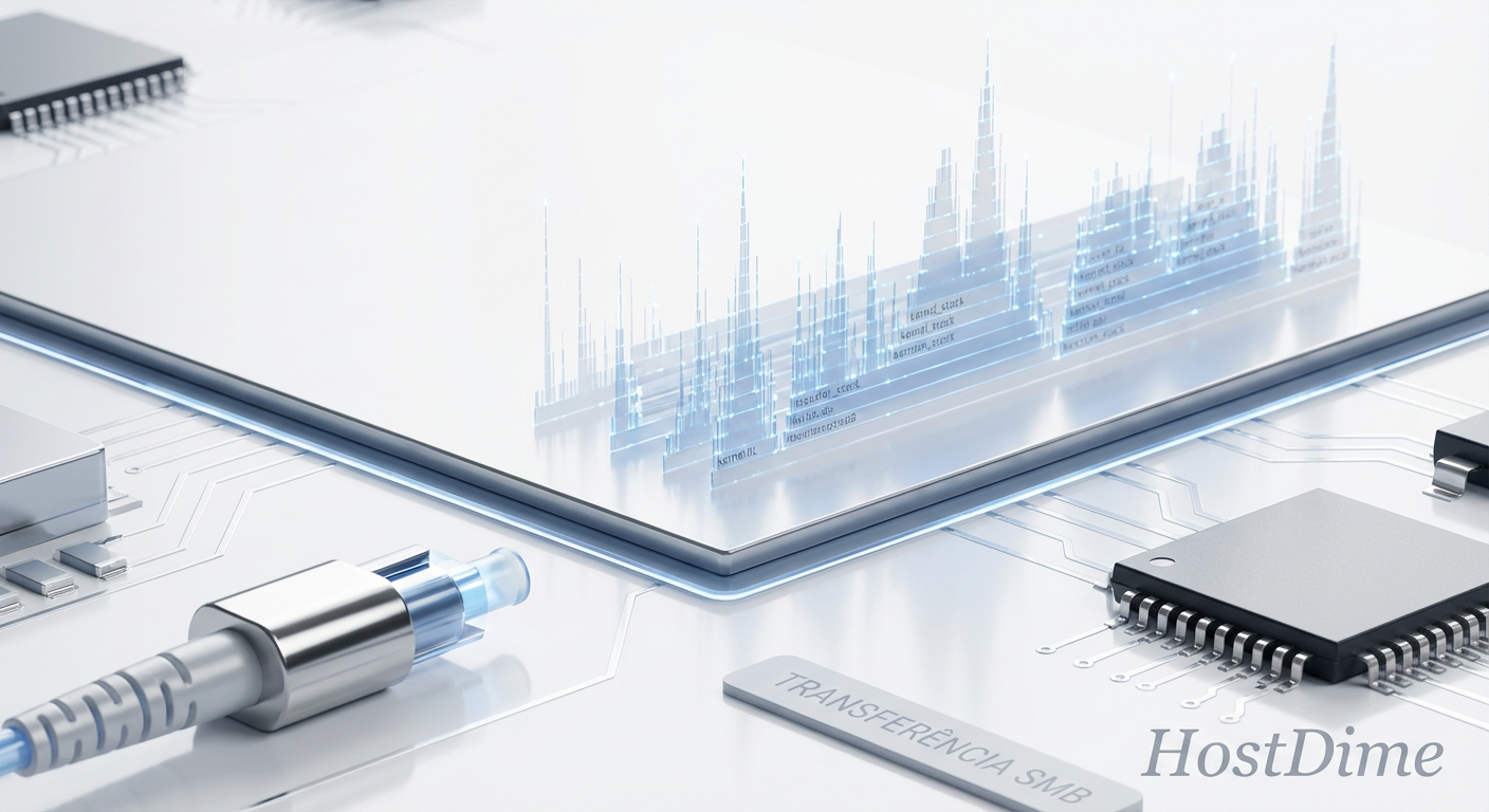 Flame Graph: Onde a CPU gasta tempo durante I/O intenso