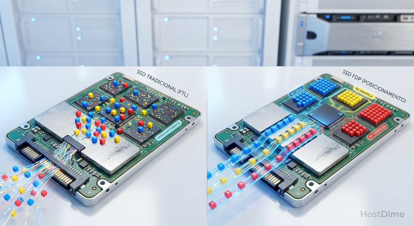 Comparativo arquitetônico entre a alocação tradicional e o agrupamento inteligente via Placement Identifiers do FDP.