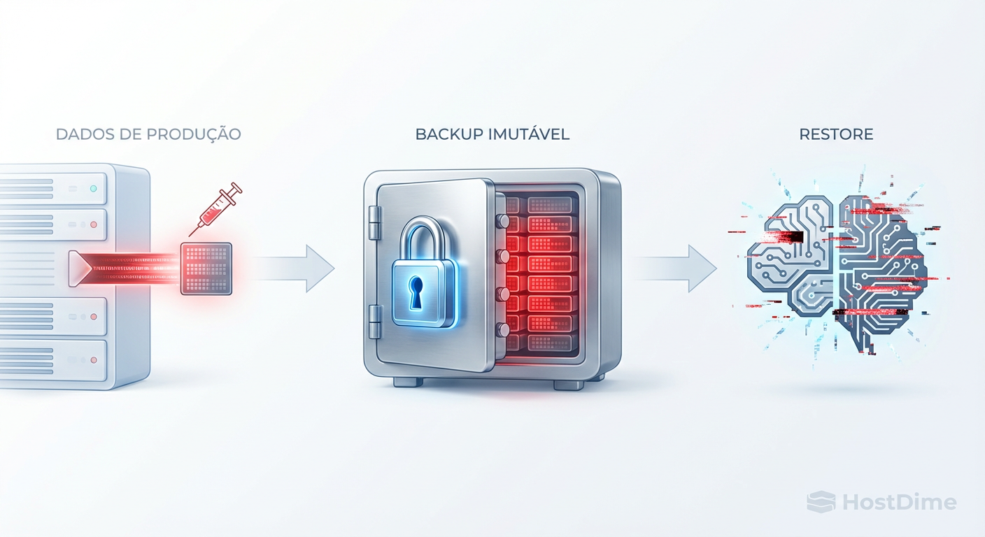 Fig. 1: O ciclo de vida do dado envenenado: a imutabilidade preserva a falha, não a integridade.