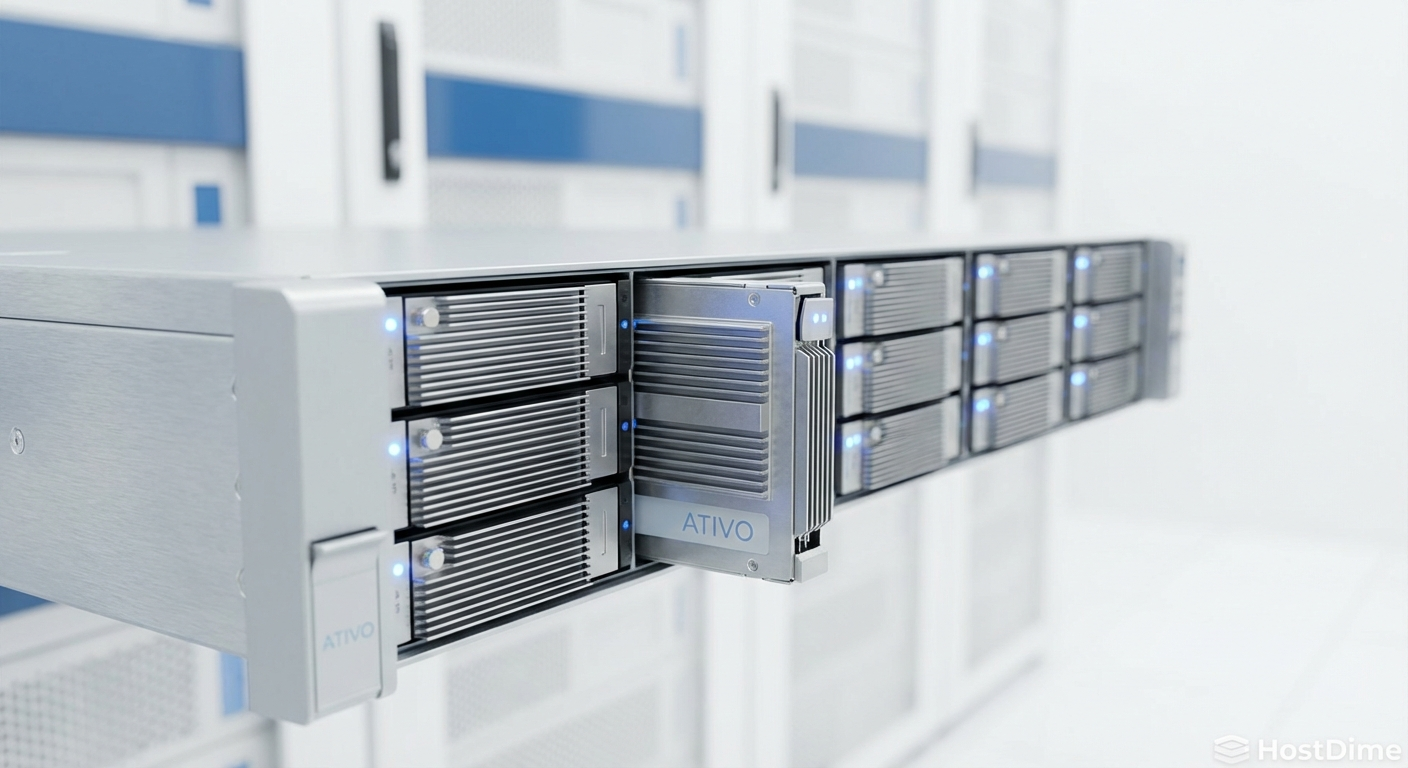 Servidor de alta densidade equipado com drives NVMe no formato E1.S, essenciais para dissipação térmica em clusters de IA