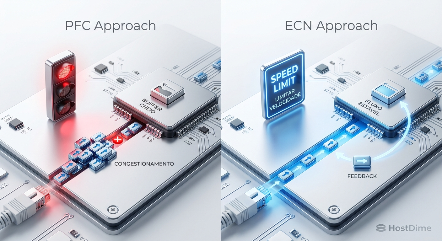 Comparação visual: A ilusão da média versus a realidade dos picos de latência revelados por histogramas.