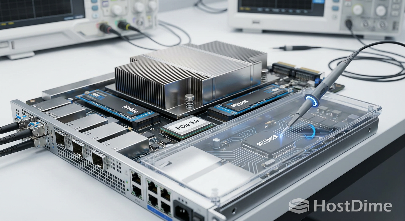PCIe 5.0 e a instabilidade silenciosa: dissecando falhas em retimers NVMe