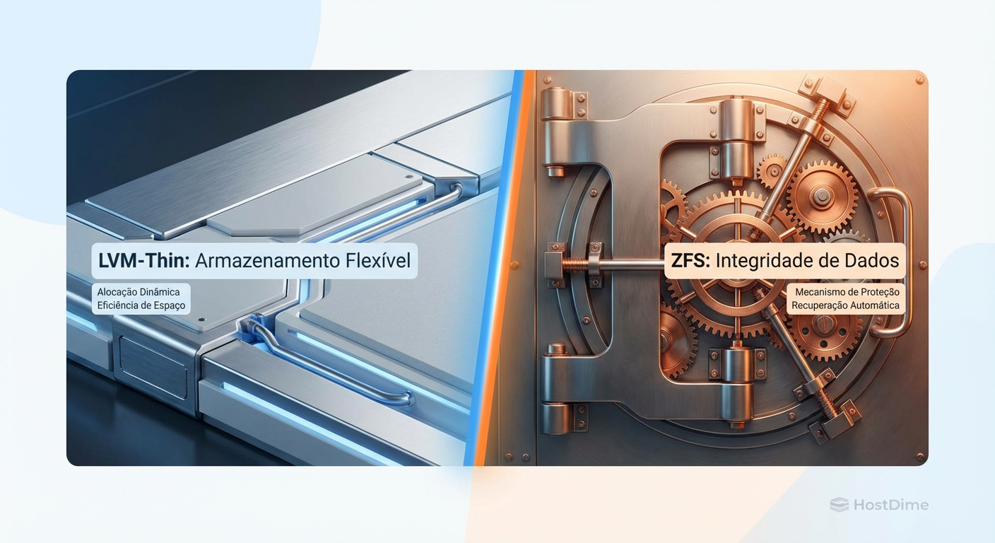 Proxmox Storage: LVM-Thin vs ZFS Local - O Guia Definitivo de Performance e Trade-offs