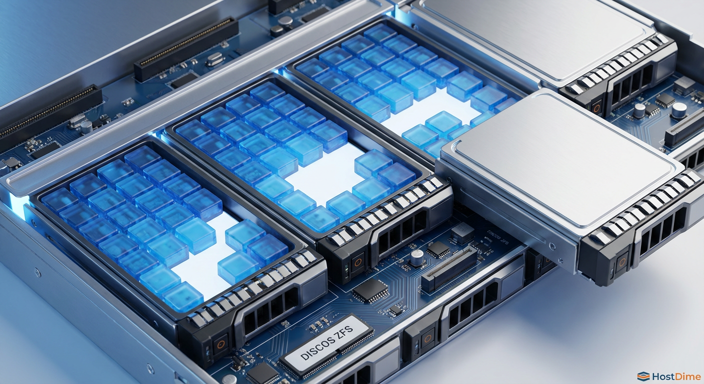 Representação do processo de Reflow: Os dados antigos são deslocados para consolidar o espaço livre trazido pelo novo disco, sem alterar sua paridade original.