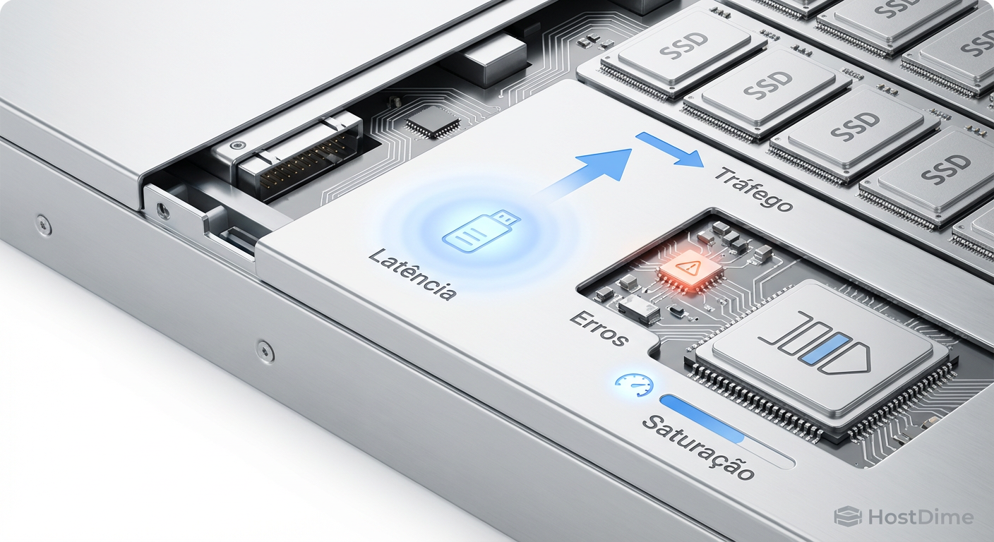 Fig. 1: As quatro métricas douradas adaptadas para diagnóstico de subsistemas de armazenamento.