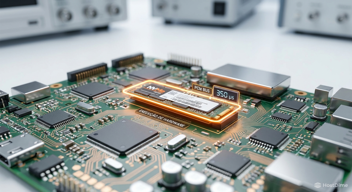 Visualização de um trace em cascata chegando até a camada física do SSD.