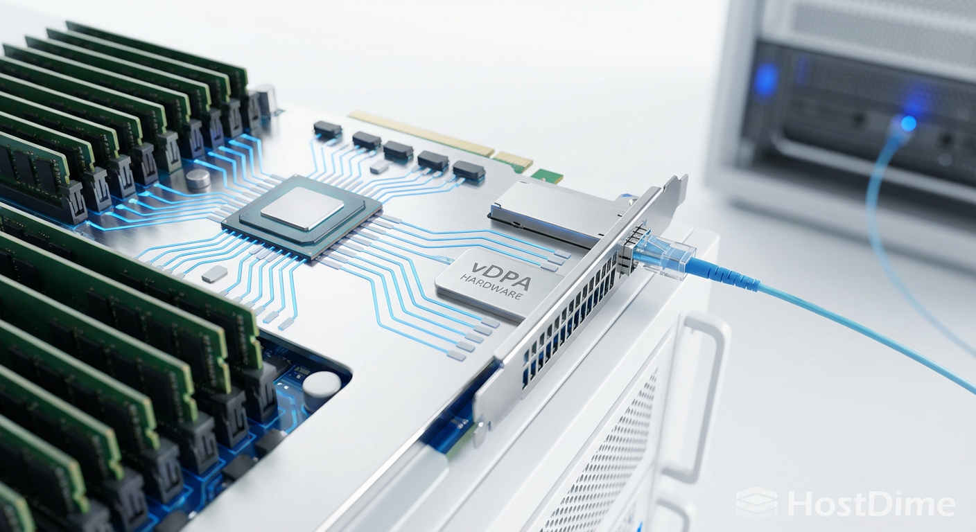 O elo perdido do Live Migration: O hardware vDPA rastreia ativamente as páginas de memória modificadas e informa o hypervisor, permitindo a migração sem perda de dados.