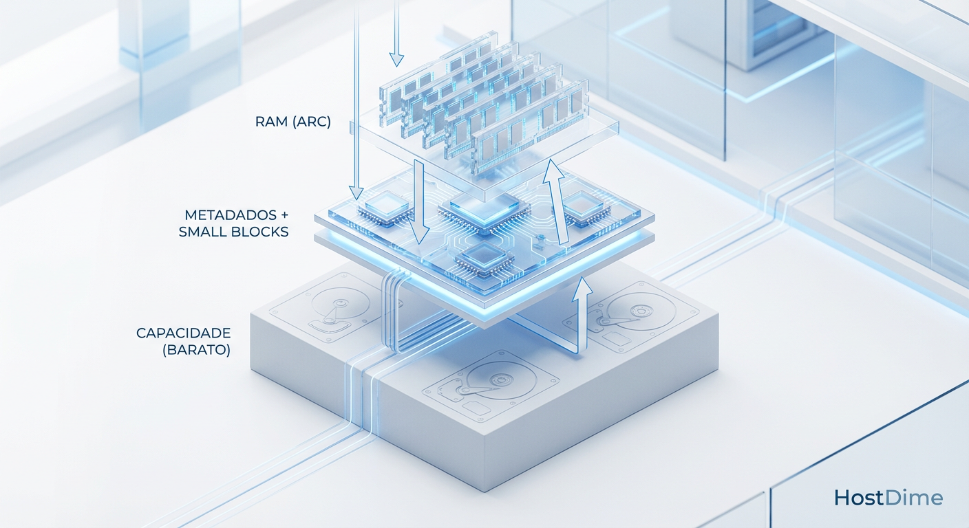Fig 1. A Hierarquia de Valor: Onde cada dólar investido retorna mais IOPS.