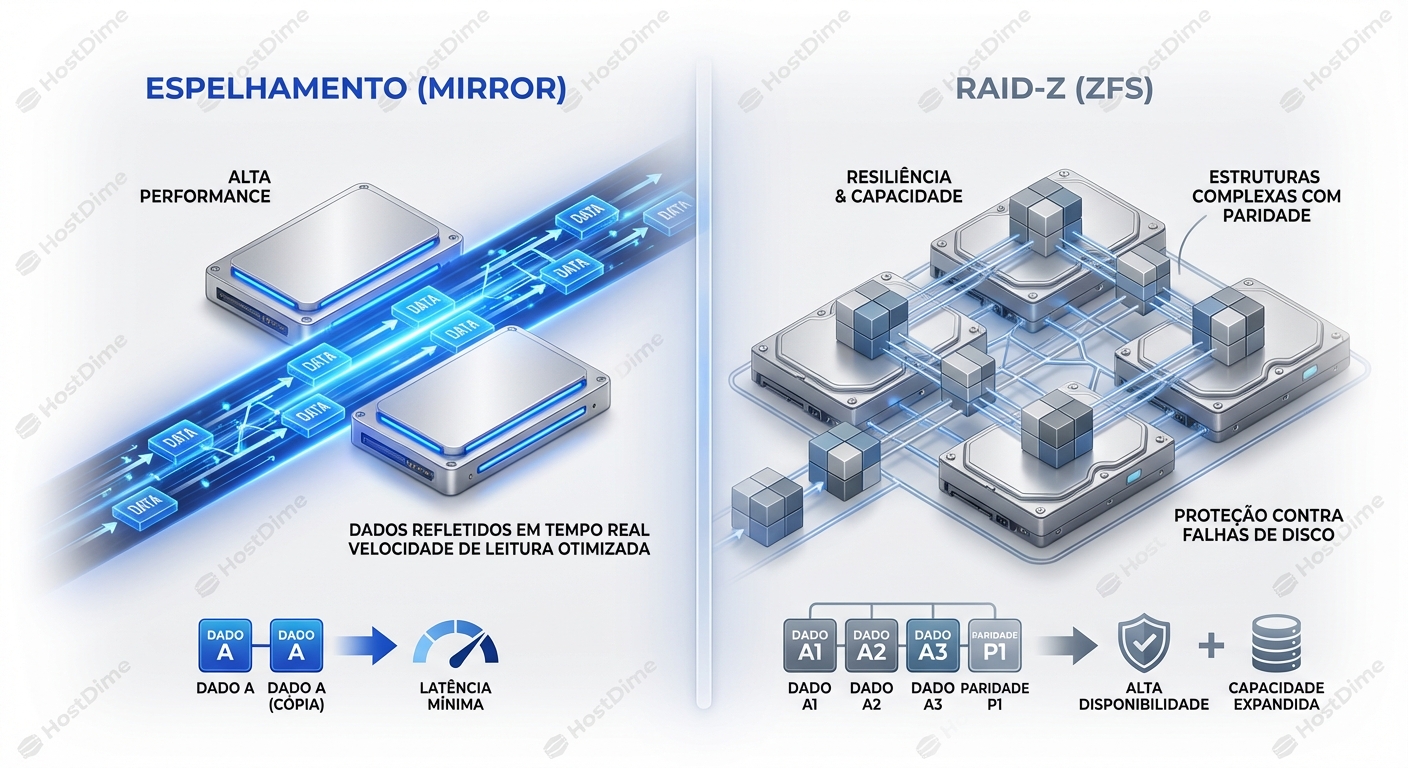 ZFS Mirror Vs Raidz1Raidz2Raidz3 Quando Usar